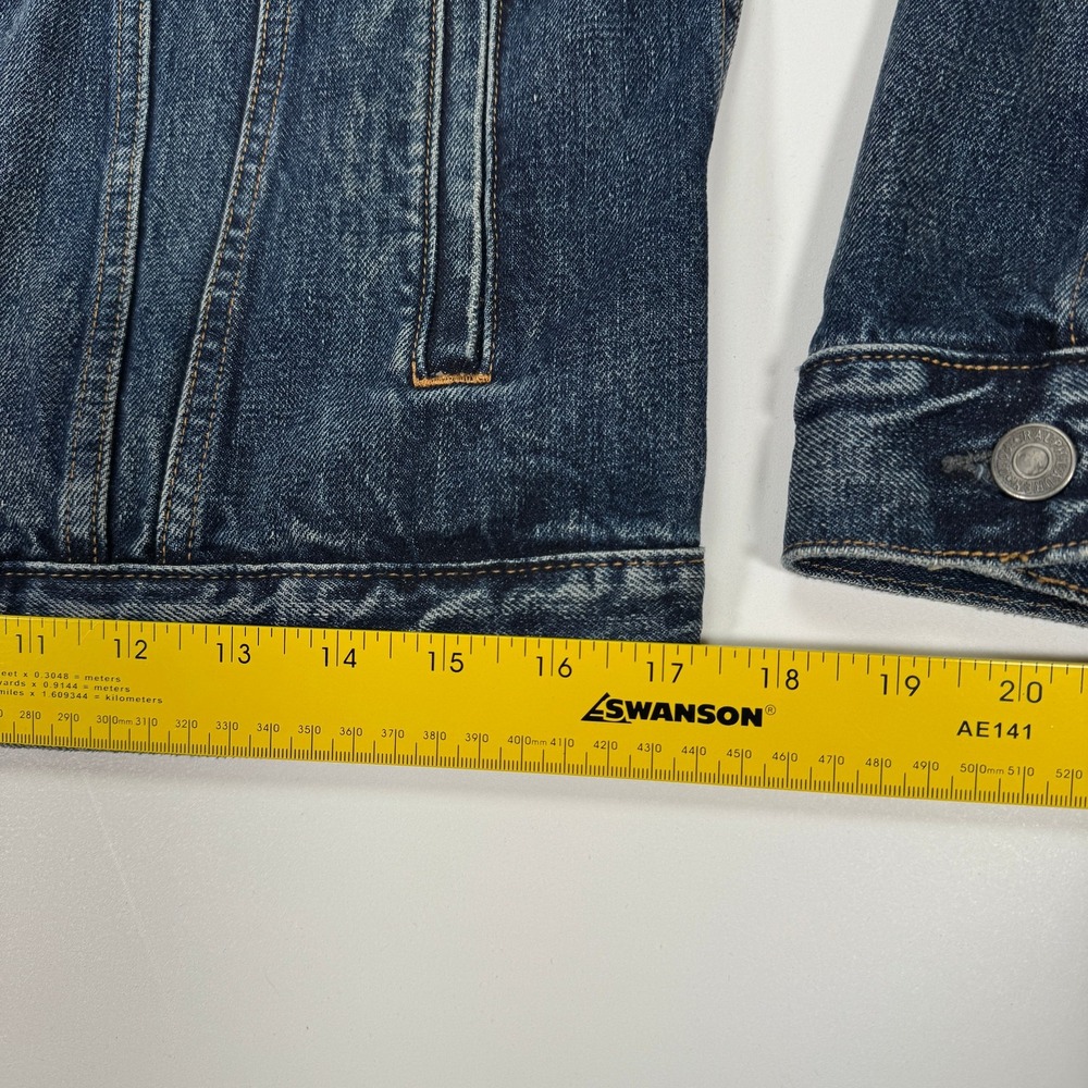 Polo Ralph Lauren Denim Core Jacket Mens Small Blue Button Front Trucker - Picture 15 of 16